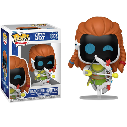 Funko Pop ! Games Astro Bot - (1303) Machine Hunter  - Vinyl Figure 9cm Ps5 Nuovo