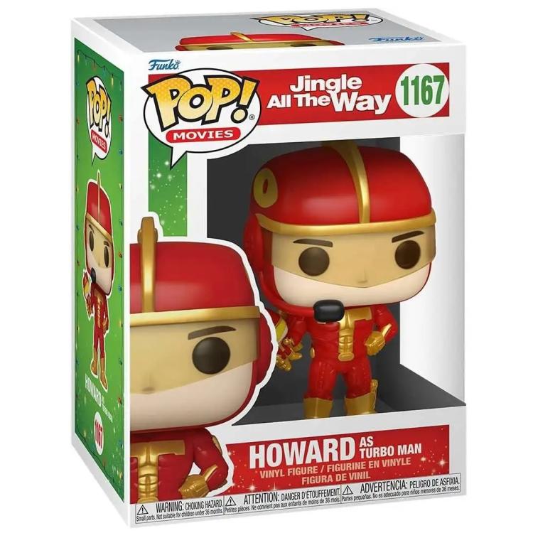 Funko Pop ! Movies - Jingle All The Way (1167) Howard As Turbo Man Figure 9Cm