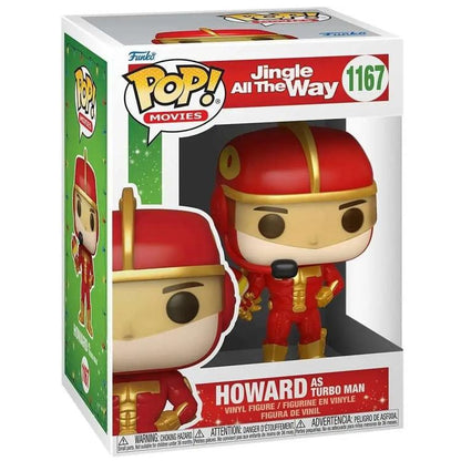 Funko Pop ! Movies - Jingle All The Way (1167) Howard As Turbo Man Figure 9Cm