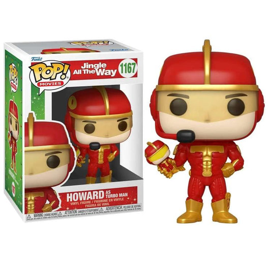 Funko Pop ! Movies - Jingle All The Way (1167) Howard As Turbo Man Figure 9Cm