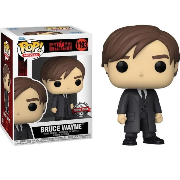 Funko Pop ! Mivies - The Batman (1193) Bruce Wayne Vinyl Figure 9Cm Statuetta