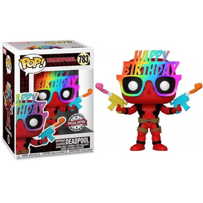 Funko Pop ! Deadpool (783) Birthday Glasses Deadpool Compleanno Special Edt. 9Cm