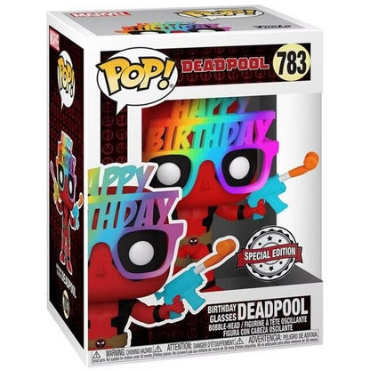 Funko Pop ! Deadpool (783) Birthday Glasses Deadpool Compleanno Special Edt. 9Cm