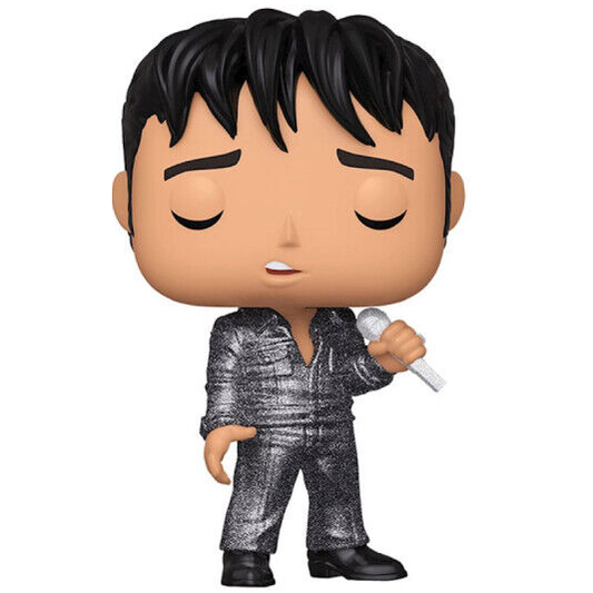 Funko Pop ! Rocks - Elvis Presley (188) Elvis '68 Comeback Special Figure 9Cm