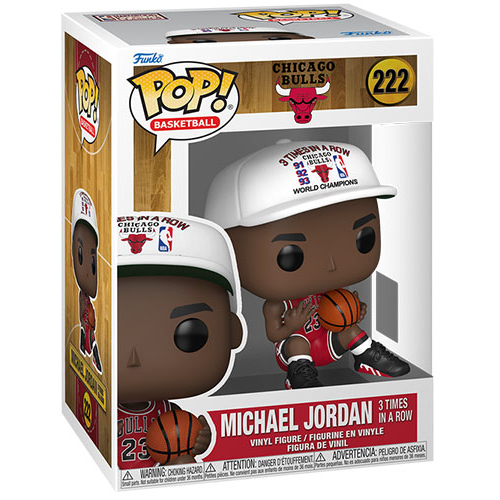 Funko Pop! Nba Legends - (222) Michael Jordan 3 Times in a Row Chicago Bulls 9cm