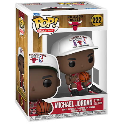 Funko Pop! Nba Legends - (222) Michael Jordan 3 Times in a Row Chicago Bulls 9cm