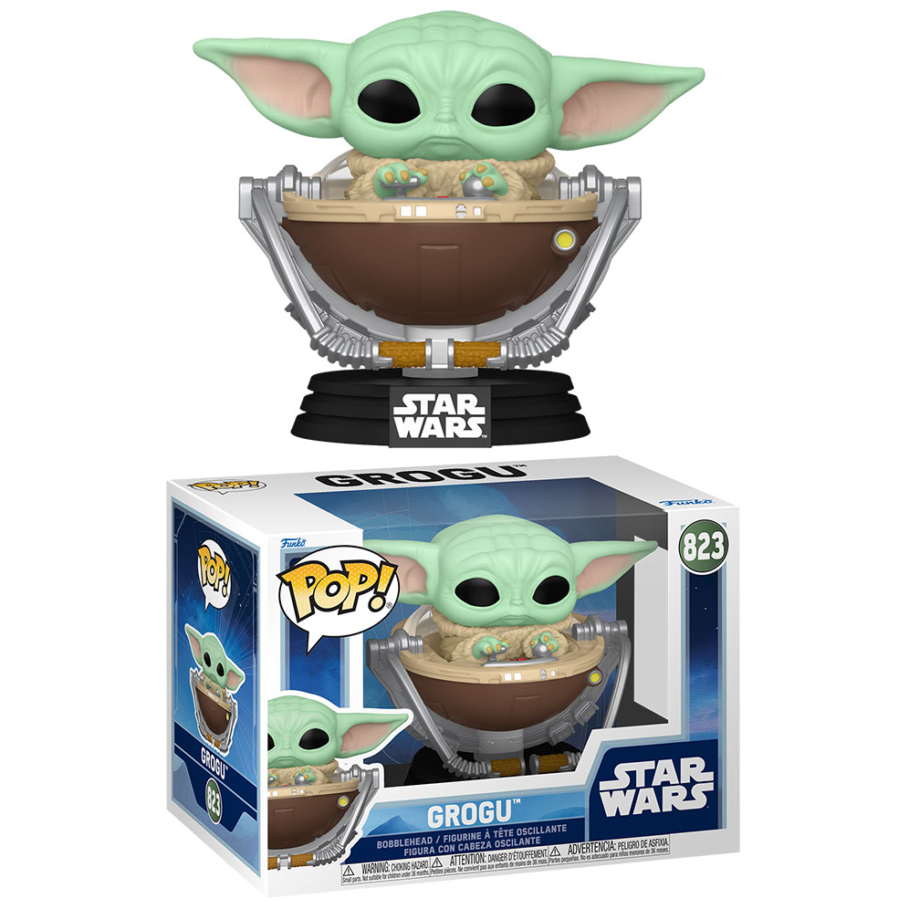 Funko Pop! Star Wars: Grogu - (823) Grogu in Pram Vinyl Figure 15cm