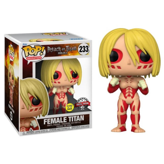 Funko Pop Animation Attack On Titan - Female Titan 233 Gitd Super Sized Special