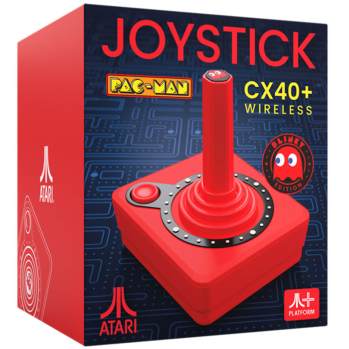 Atari Joystick Pac-Man Red CX40+ Wireless Blinky Edition per Console 2600+
