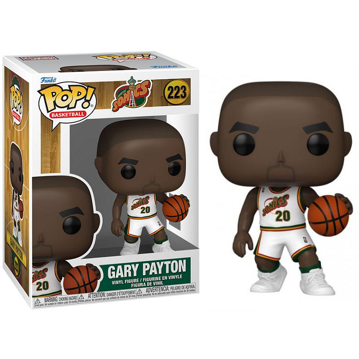 Funko Pop ! Nba Legends - (223) Gary Payton Figure Sonics Seattle 9cm