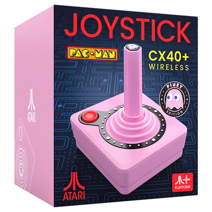 Atari Joystick Pac-Man CX40+ Wireless Pinky Edition per Console 2600+ (Rosa)
