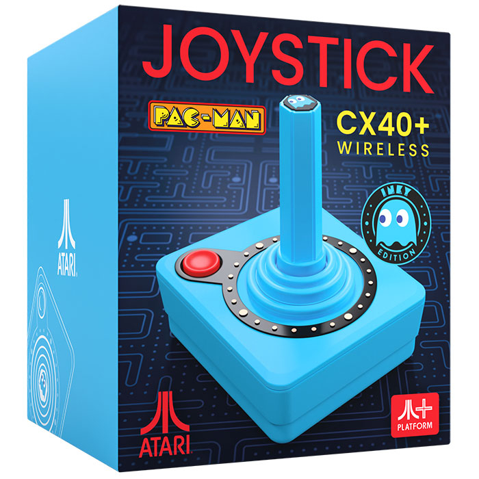 Atari Joystick Pac-Man Azzurro CX40+ Wireless Inky Edition per Console 2600+