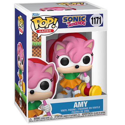 Funko Pop! Games: Sonic the Hedgehog - (1171) Amy Rose w/Hammer Vinyl Figure 9cm