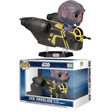 Funko Pop! Rides Star Wars - (838) Zeb Orrelios In The Razor Crest Figure 15cm