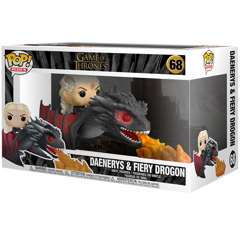 Funko Pop! Rides: Game of Thrones (68) Daenerys & Fiery Drogon Vinyl Figure 15cm