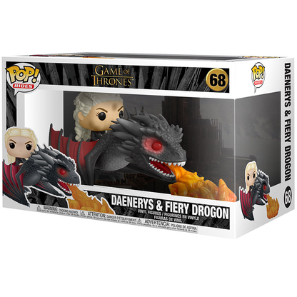 Funko Pop! Rides: Game of Thrones (68) Daenerys & Fiery Drogon Vinyl Figure 15cm