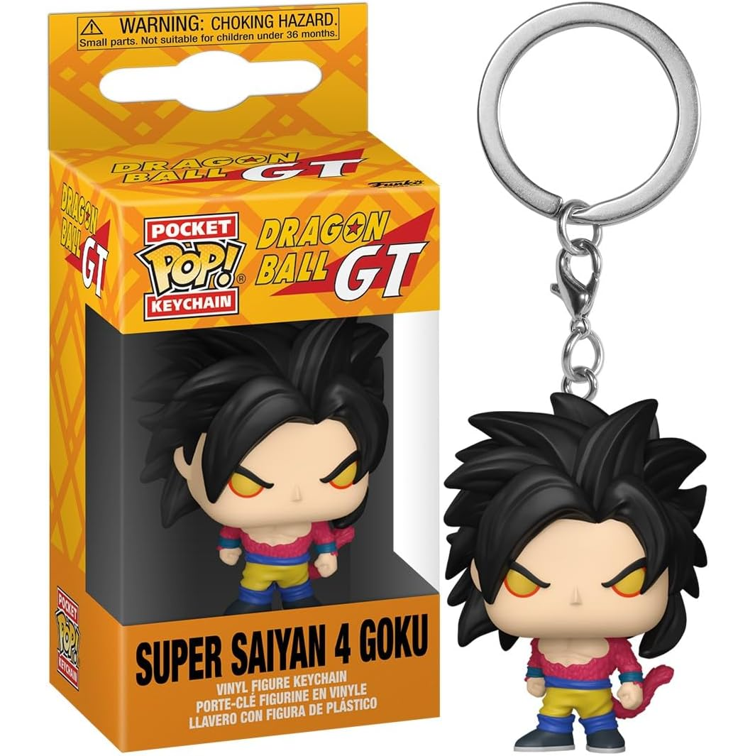 Funko Key! Dragon Ball GT: Goku Super Saiyan 4 Portachiavi - SS4 Keychain 4cm