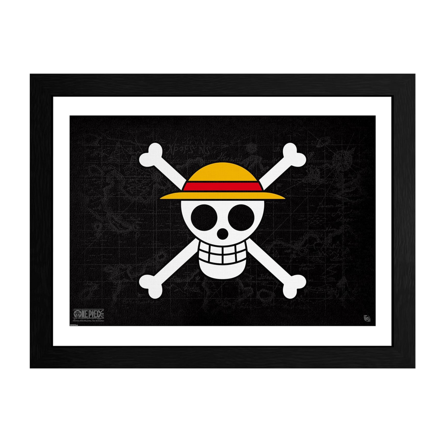 One Piece StrawHat Crew Flag - Cornice Quadro Collector Print 30x40cm