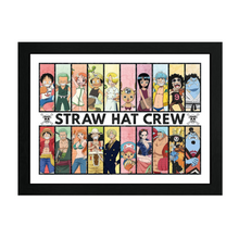 One Piece StrawHat Crew - (Past & Present) - Cornice Quadro Collector Print 30x40cm