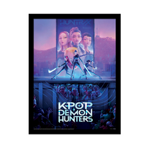KPop Demon Hunters Key Art Cornice Quadro Collector Print 30x40cm
