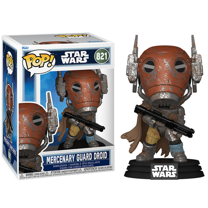 Funko Pop! Star Wars: The Mandalorian (821) Mercenary Guard Droid - Figure 9cm