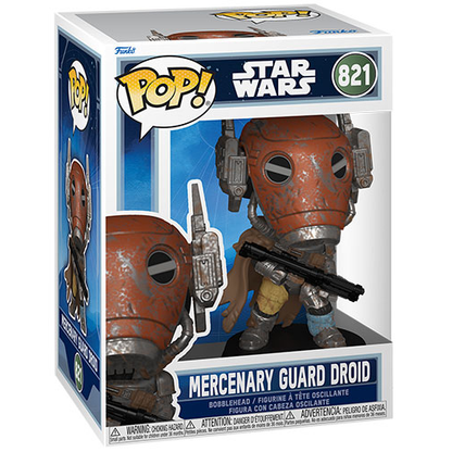 Funko Pop! Star Wars: The Mandalorian (821) Mercenary Guard Droid - Figure 9cm