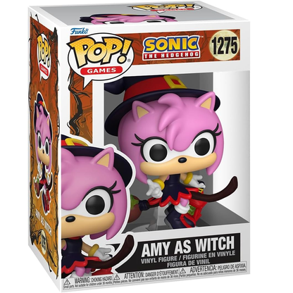 Funko Pop! Games: Sonic The Hedgehog (1275) Amy As Witch - Vinyl Figure 9cm