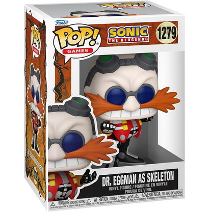Funko Pop! Games: Sonic The Hedgehog (1279) Dr. EggMan As Skeleton - Vinyl Figure 9cm