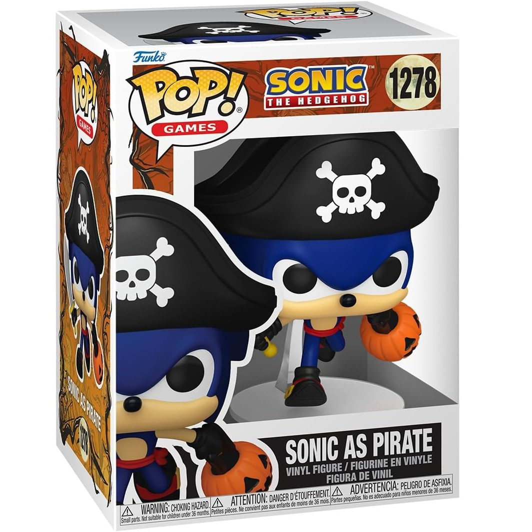 Funko Pop! Games: Sonic The Hedgehog (1278) Sonic As Pirate - Vinyl Figure 9cm