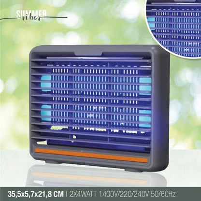 Lampada Mosquito Anti Zanzare Mosche Elettroinsetticida 10W Zanzariera Elettrica