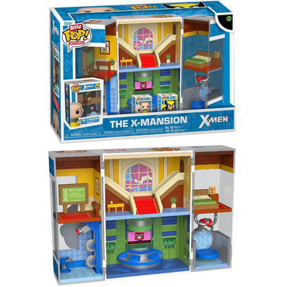 Funko Pop! Bitty Box X-Men - The X-Mansion with 2 Mini Figure Wolverine & Professor X
