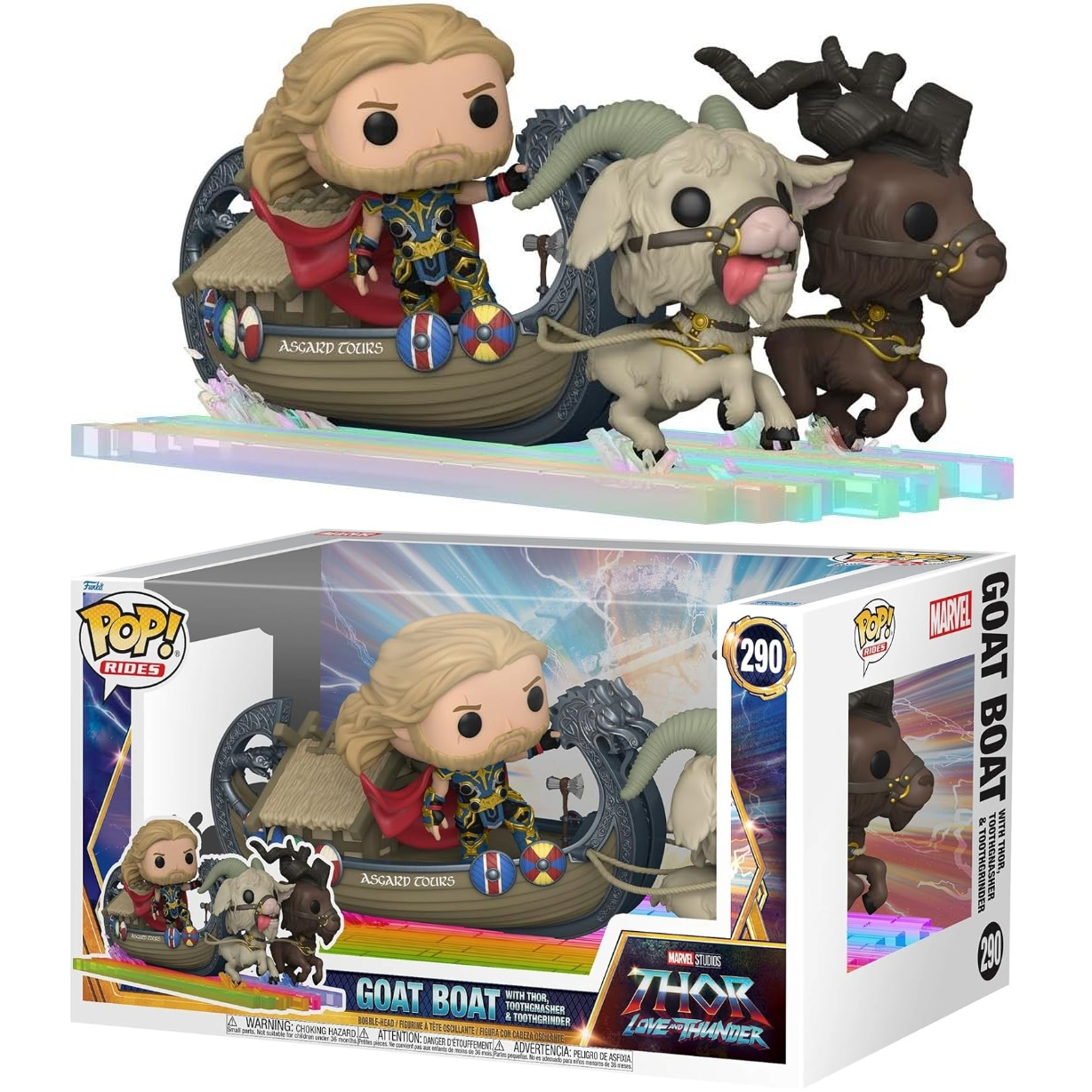 Funko Pop! Rides: Thor Love and Thunder (290) Goat Boat - Vinyl Figure 15cm