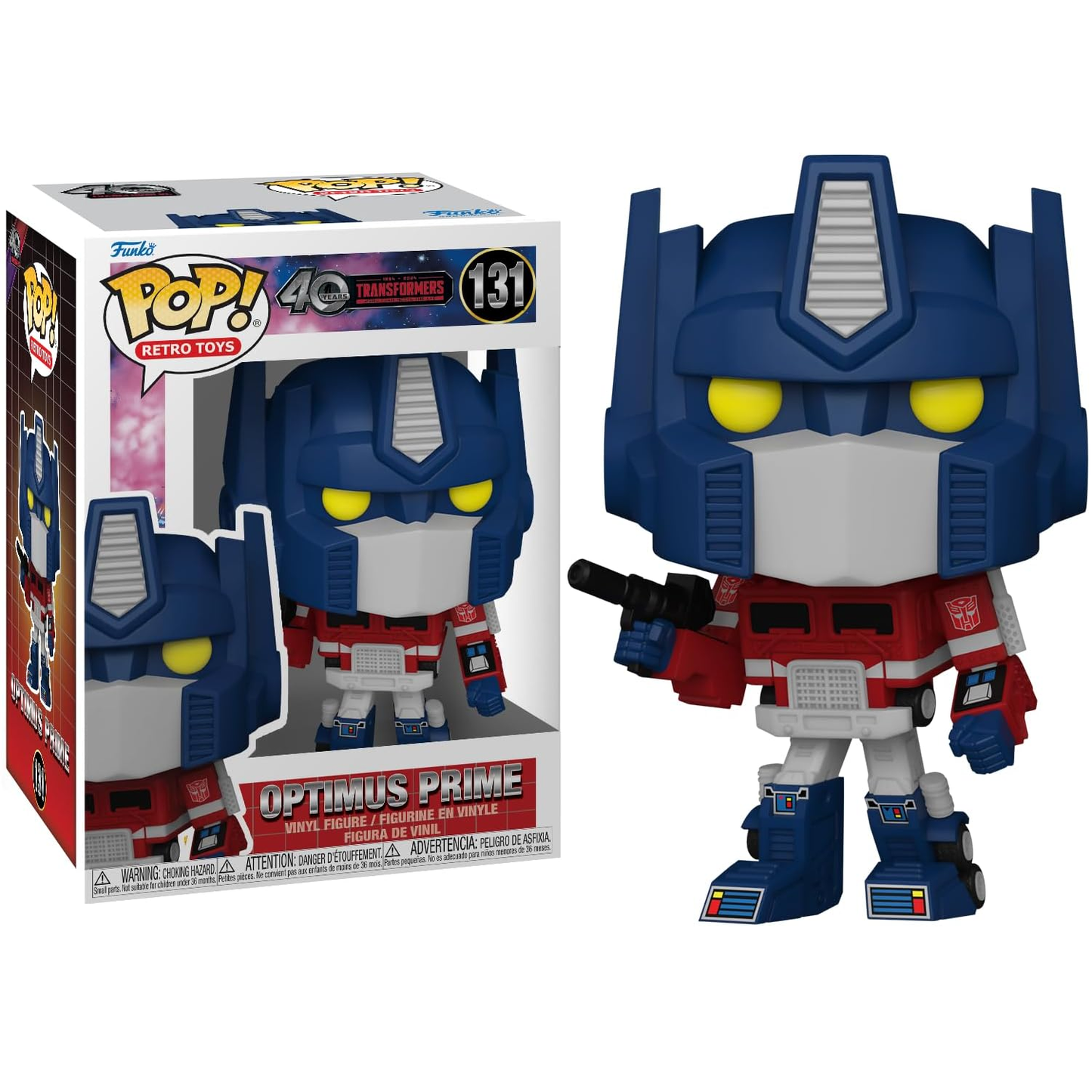 Funko Pop! Retro Toys: Transformers (131) Optimus Prime - Vinyl Figure 9cm