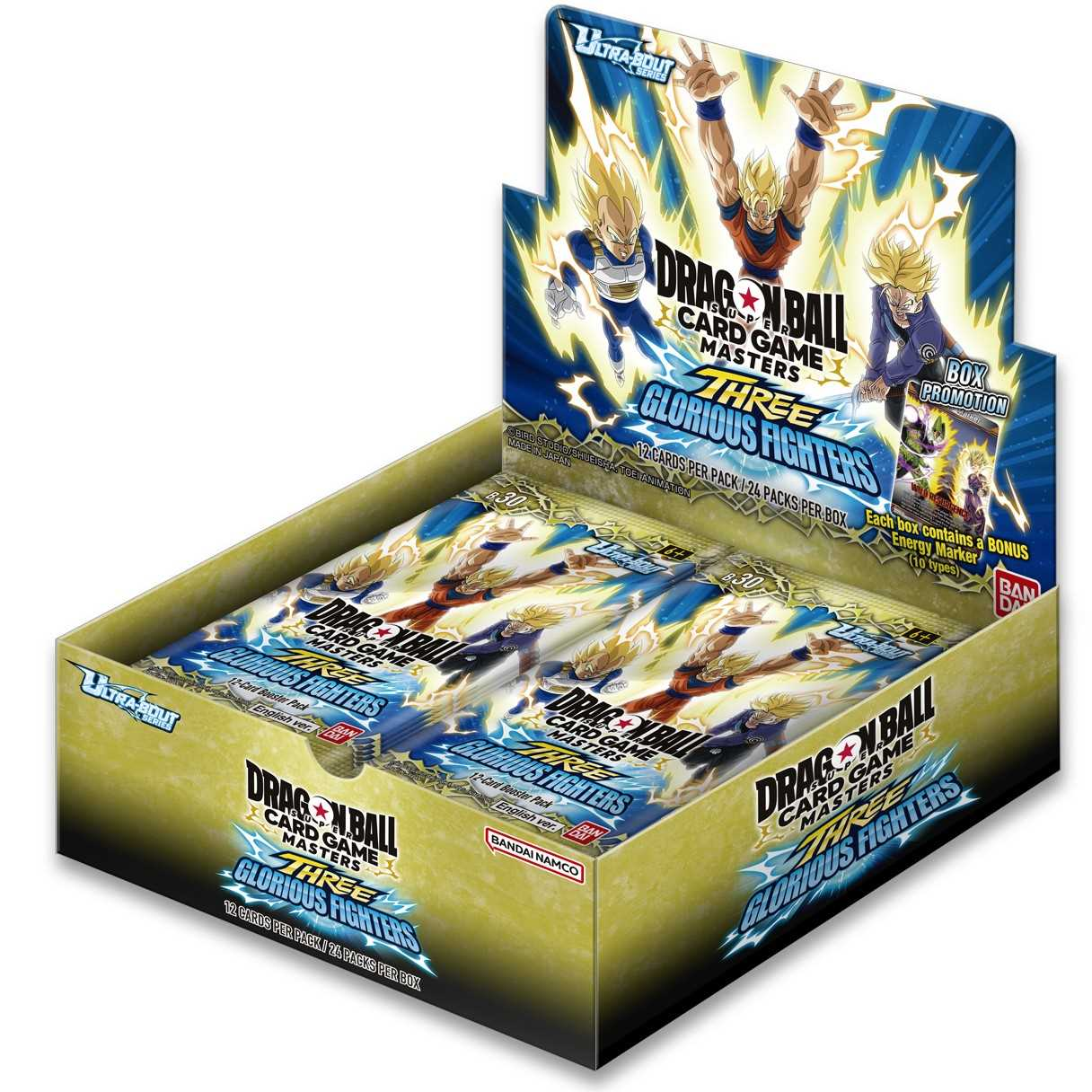 Dragon Ball Super Card Game Masters: Three Glorious Fighters (B30) Box 24 Packs