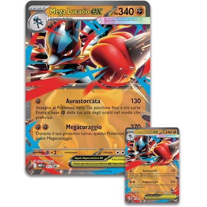 Pokémon: Collezione Con Statuina Mega Lucario-ex & Cinque Buste Di Espansione