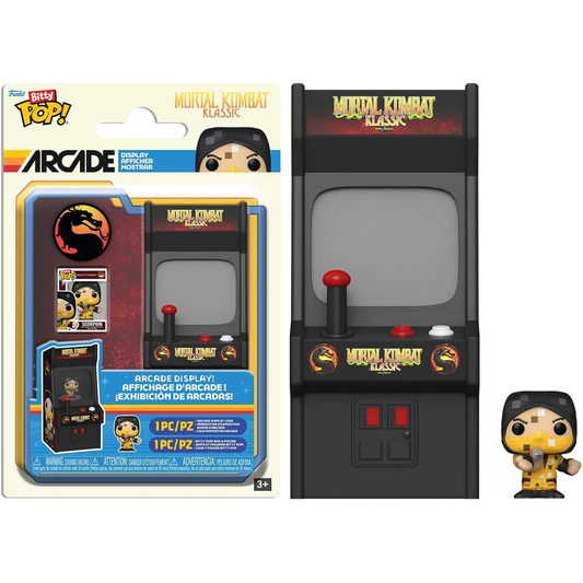 Funko Bitty Pop! Mortal Kombat Klassic Arcade Display: Scorpion - Mini Vinyl Figure
