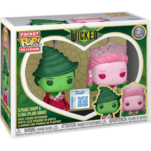 Funko Pocket Pop! Keychain: Wicked - Elphaba Thropp & Glinda Upland (Ombre) (2 Pack)