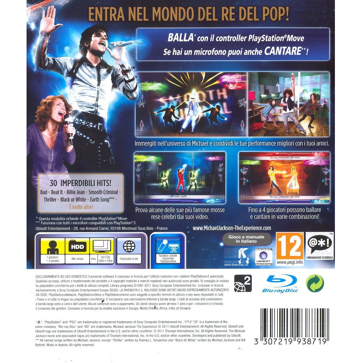 Michael Jackson: The Experience Ps3 Videogioco Playstation 3 Italiano Nuovo