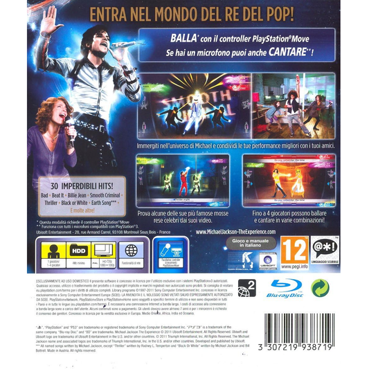 Michael Jackson: The Experience Ps3 Videogioco Playstation 3 Italiano Nuovo