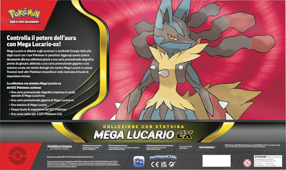 Pokémon: Collezione Con Statuina Mega Lucario-ex & Cinque Buste Di Espansione