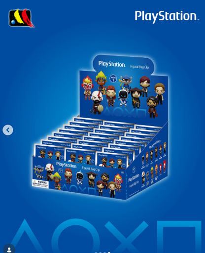 PlayStation 3D Foam Bag Clip Series 1 – Blind Mystery Box Figure 1pz