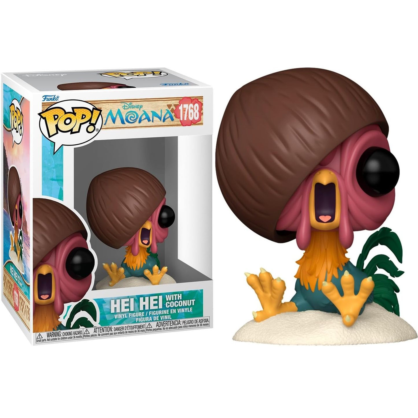 Funko Pop! Disney Oceania - (1768) Hei Hei w/ Coconut - Figure Moana 9cm