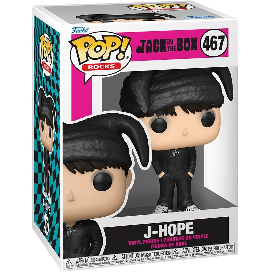 Funko Pop ! Rocks BTS Jack In The Box (467) J-Hope (More) Figure K-POP 9cm