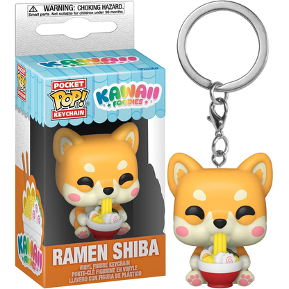 Funko Pocket Pop! Keychain: Kawaii Foodies - Ramen Shiba Mini Figure