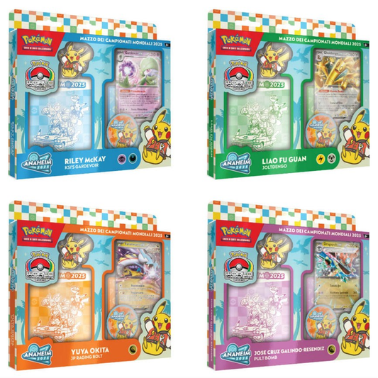 Pokémon GCC: Display Box 8 Mazzi Campionati Mondiali 2025 (Edizione Italiana)