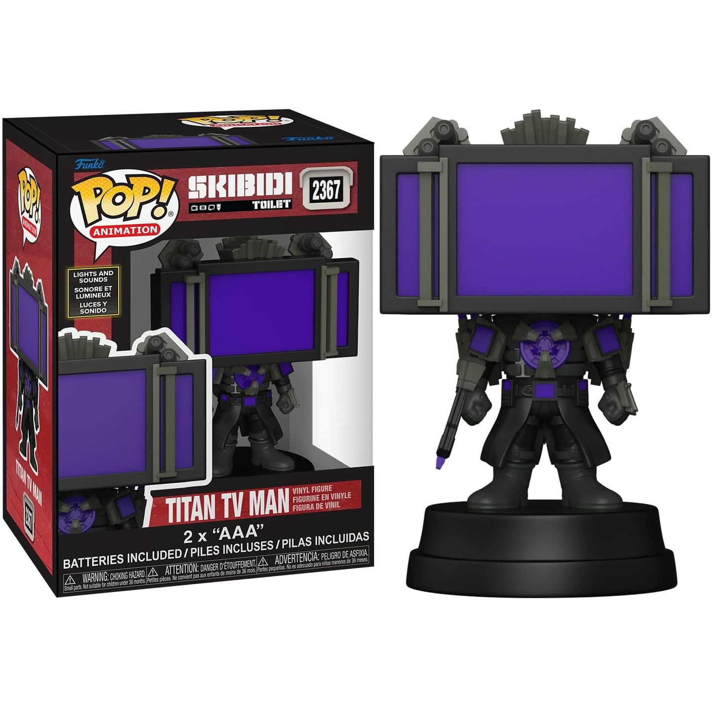 Funko Pop! Animation: Skibidi Toilet (2367) Titan TV Man (Meme) Vinyl Figure 9cm