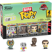 Funko Bitty Pop! Jurassic Park (4 Pack) w/ Bitty Display & Mystery Pop - Mini Vinyl Figure 2cm