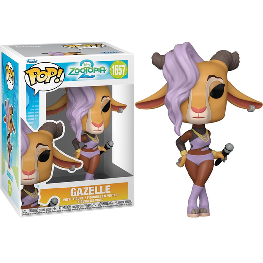 Funko Pop! Disney Zootopia 2 (1657) Gazelle Figure (Shakira) 9cm