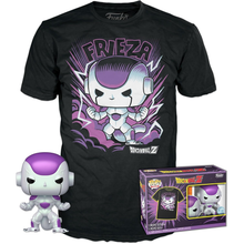 Funko Pop! & Tee: Dragon Ball Z Frieza T-Shirt Unisex M + Figure Freezer 9cm