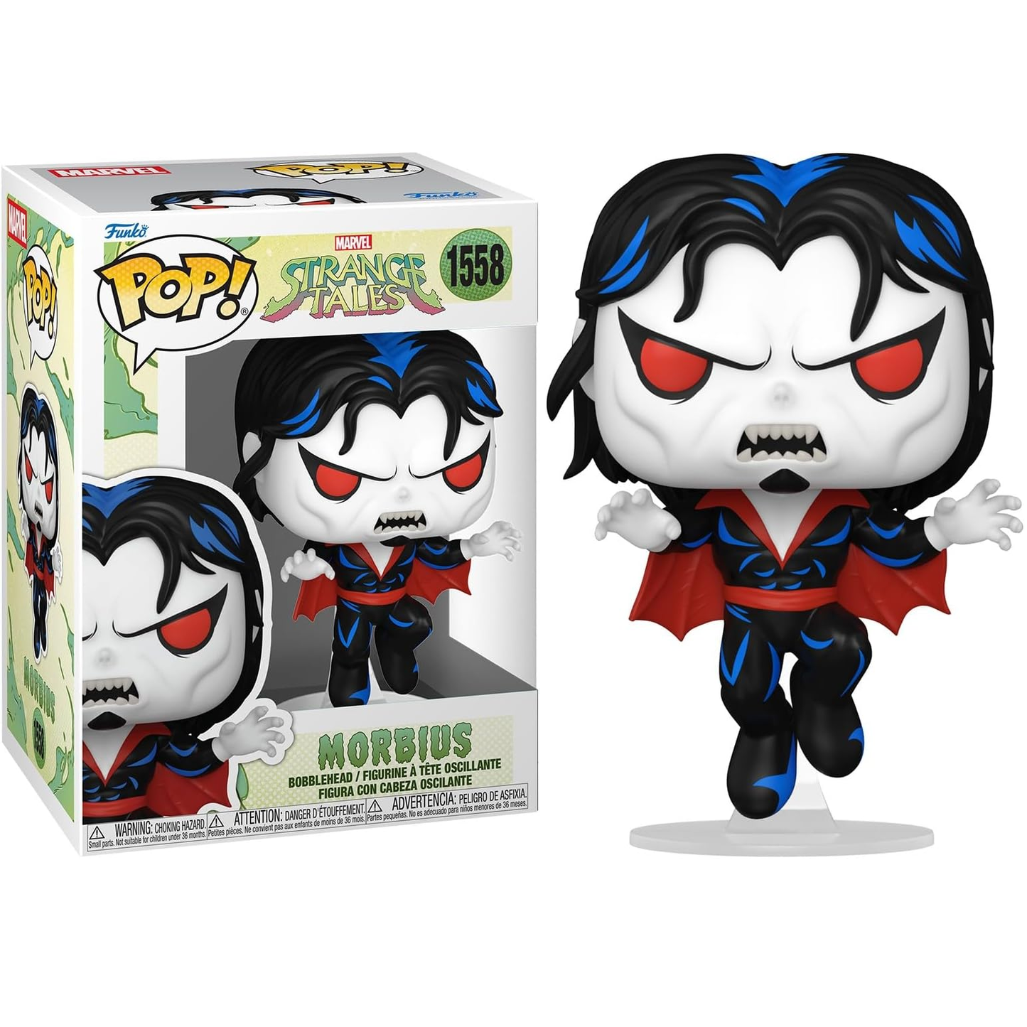 Funko Pop! Marvel: Strange Tales (1558) Morbius Bobblehead - Vinyl Figure 9cm